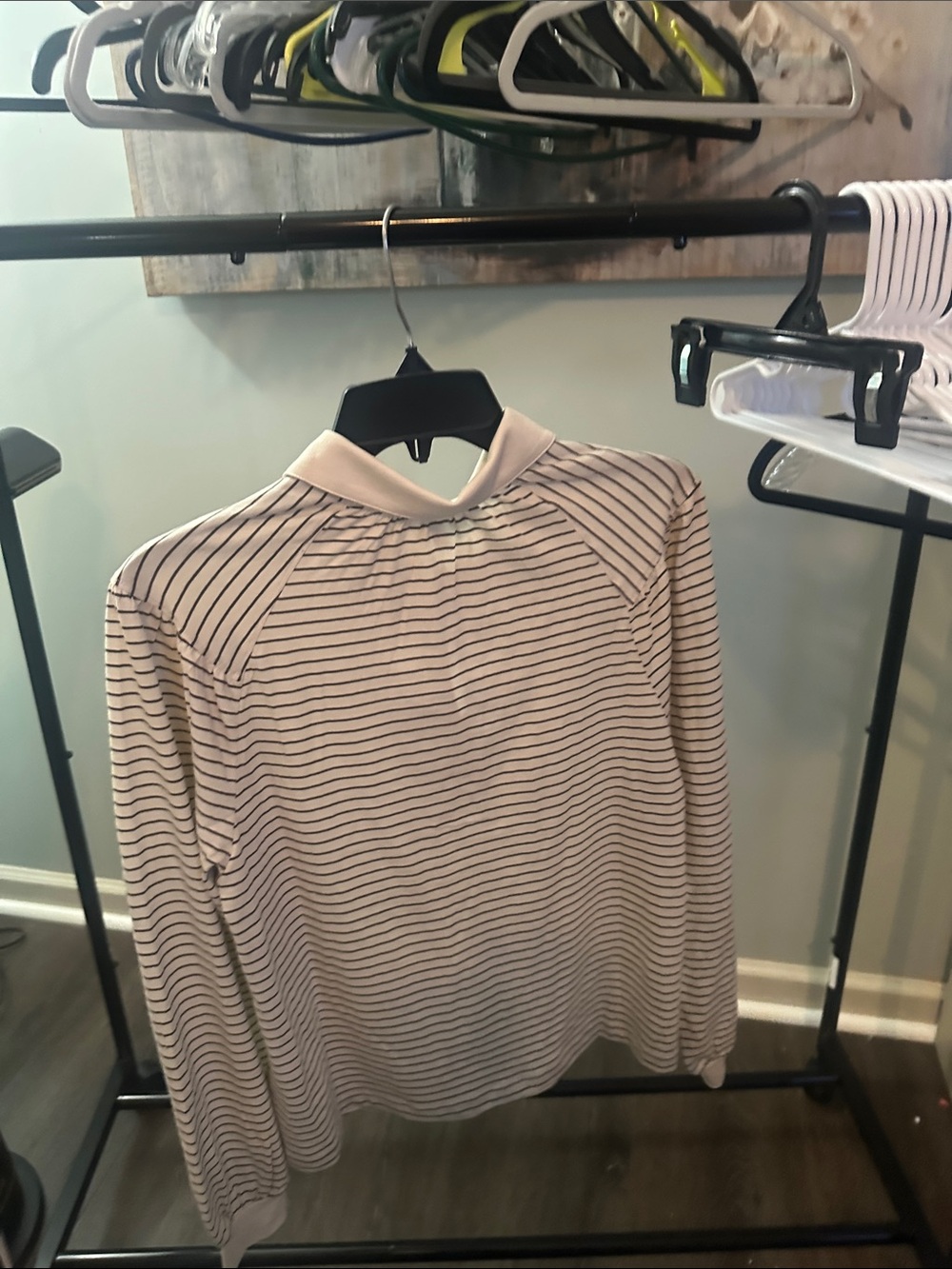Nation Cream and Black Striped Long-Sleeve NWT - Picture 3 of 4